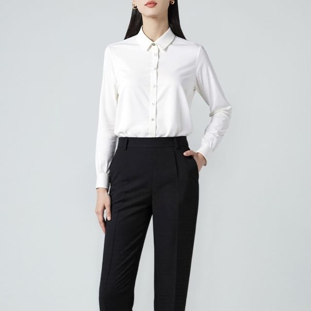 Button-Up Long-Sleeve Shirt