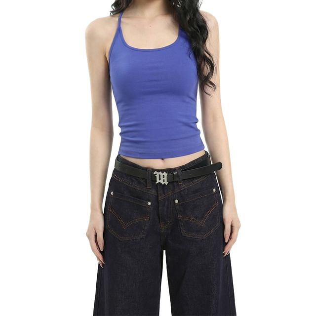 Racerback Sleeveless Basic Top