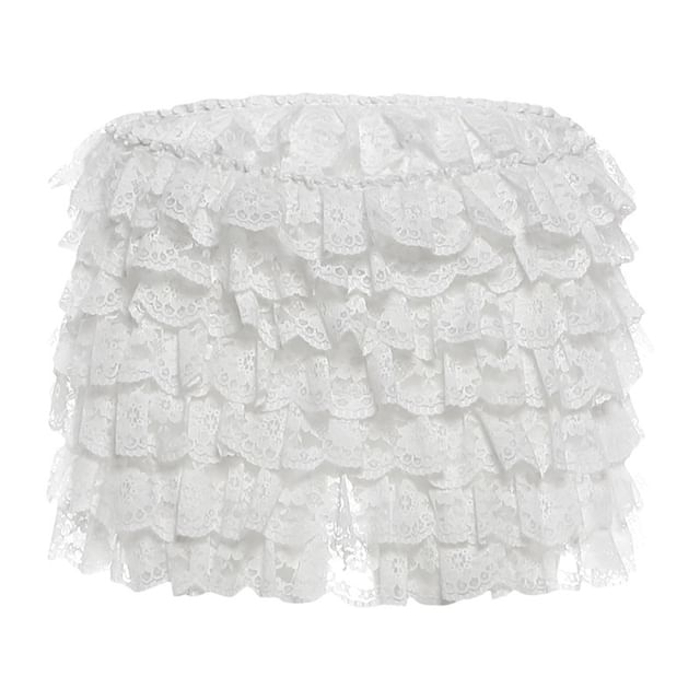 Corset Tube Top and Lace Mini Pencil Skirt Set