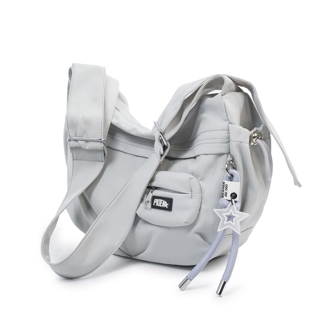 Drawstring Fabric Crossbody Bag
