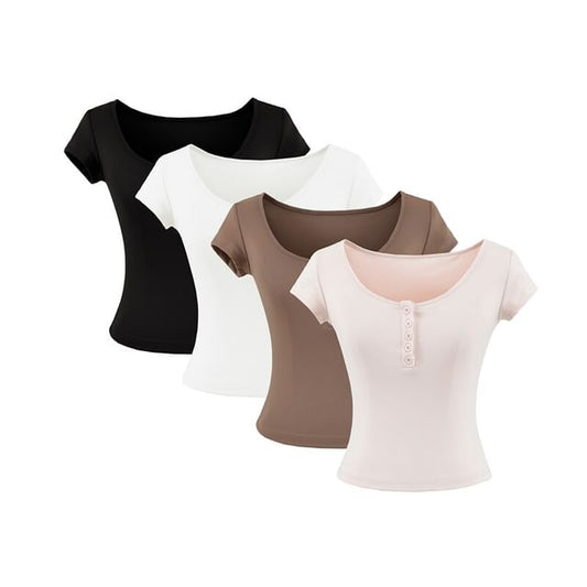 Henley Short Sleeve Tee