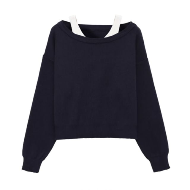 Boatneck Sweater & Tank Top Set