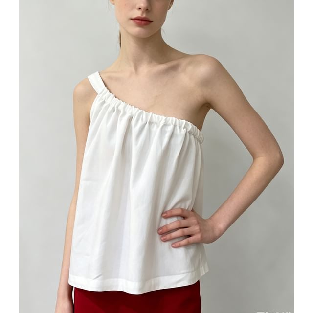 Loose-Fit Single-Shoulder Tank