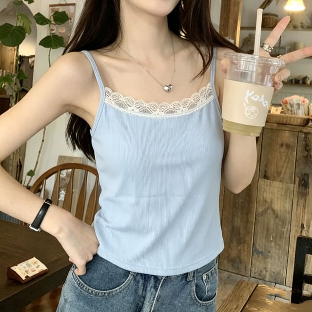 Lace Trim Camisole Top