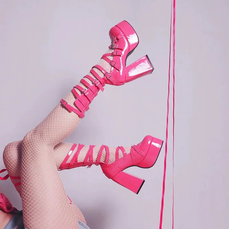 Kawaii Aesthetic Y2K Cute Fairy Y2K 4 Colors Straps Pretty Heels ON1425 MK Kawaii Store