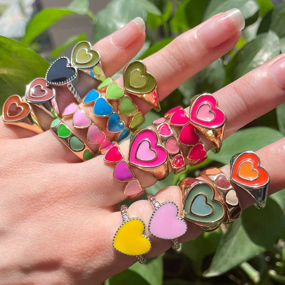 Y2K Cute Heartbreaker Ring