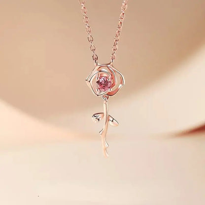 Tu es mon collier rose W418