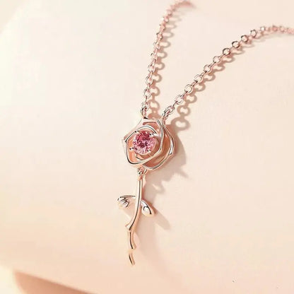 Tu es mon collier rose W418