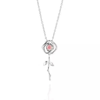 Tu es mon collier rose W418