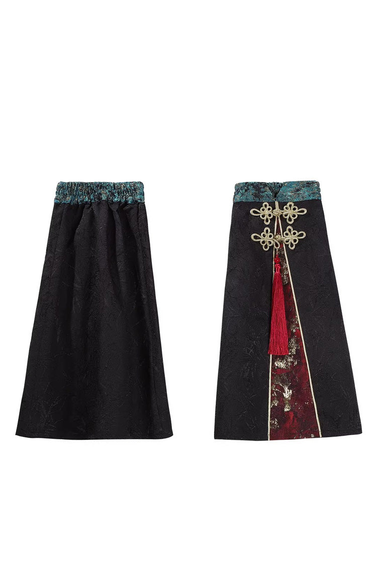 Elegant Chinese Style Lolita Dress with Stand Collar