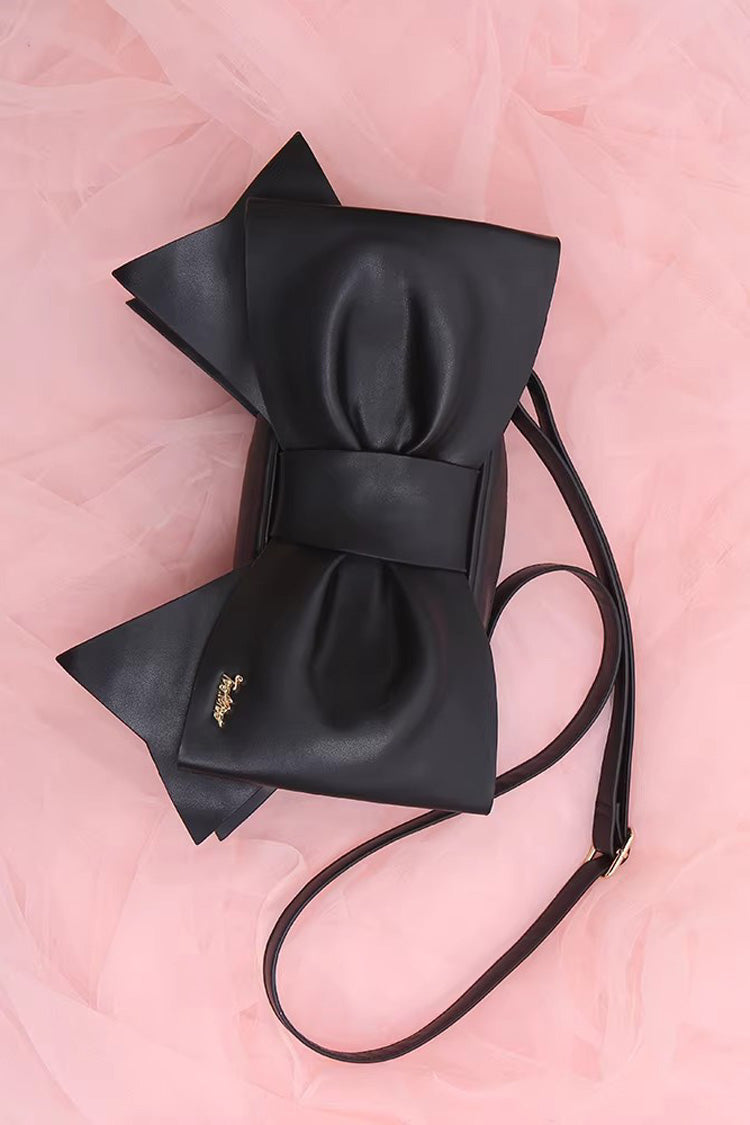 Gothic Lolita Purse with Pearl Accents & Dark Bow Detail
