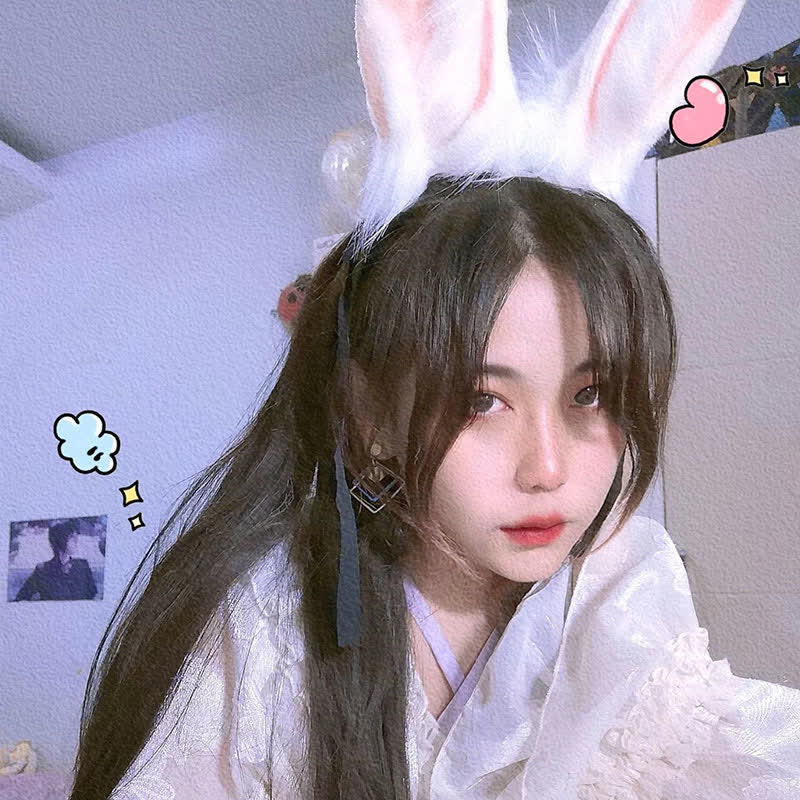 Bunny Ears Tail Headband Accessory