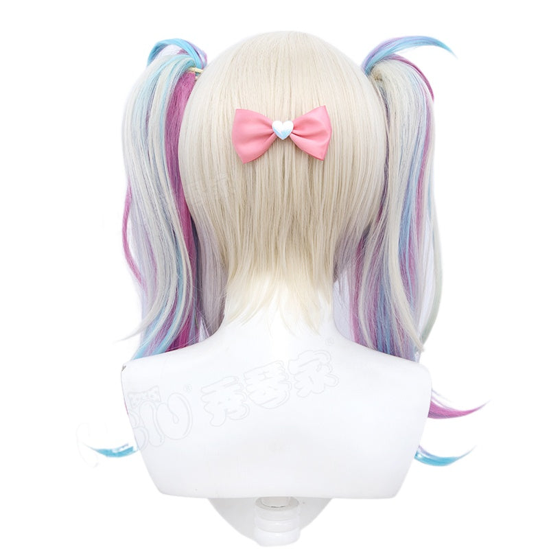 Needy Streamer Overload Pastel Rainbow Pigtails Kawaii Angel Cosplay Wig MK Kawaii Store