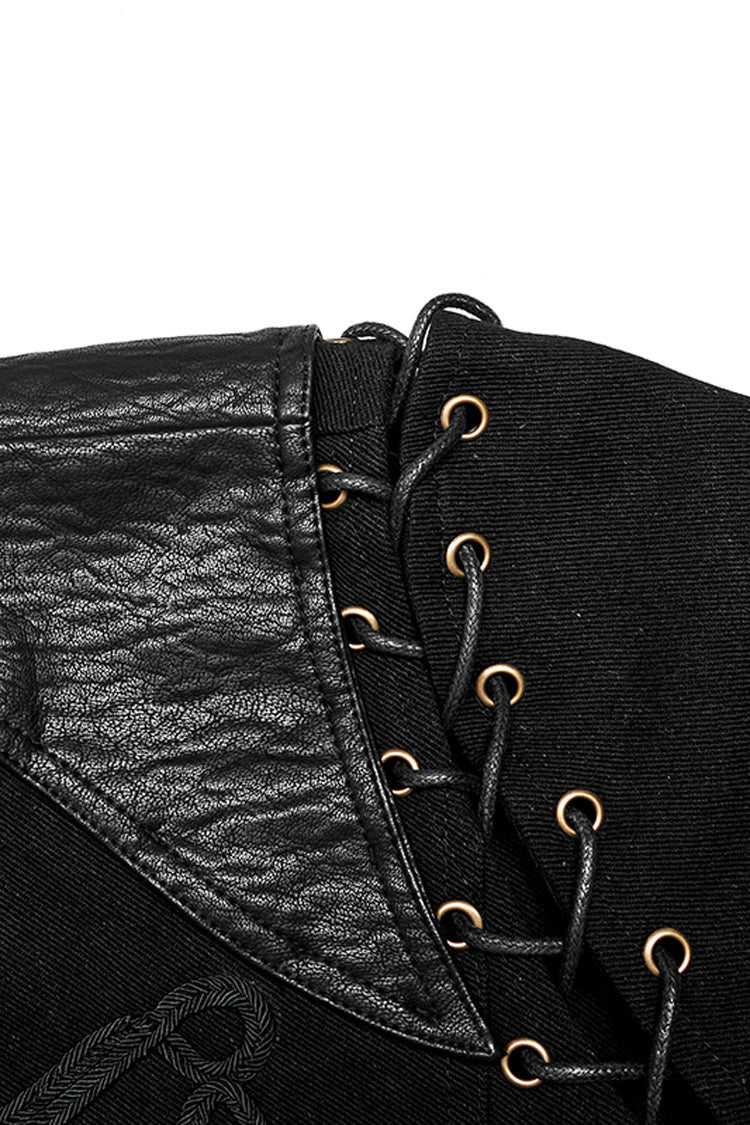 Coal Retro Button Double-Breasted Steampunk Coat for Men