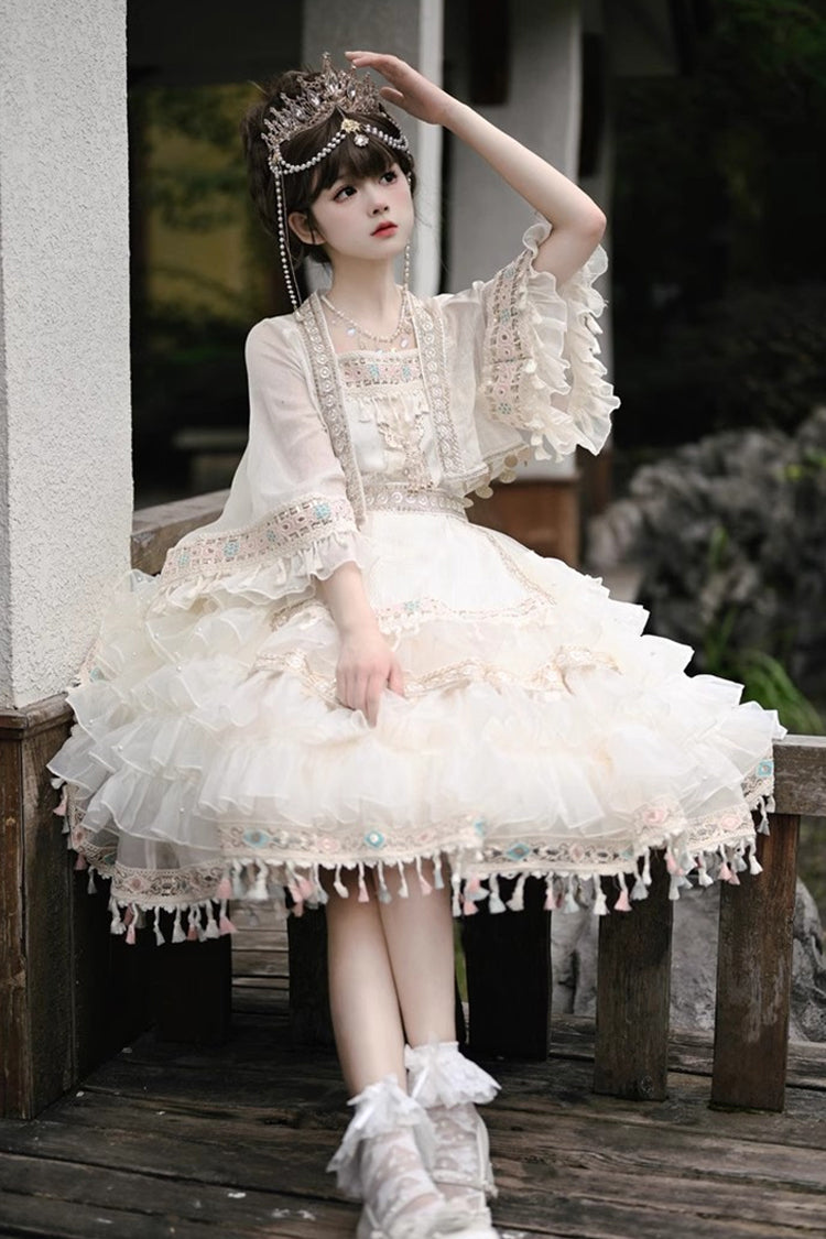 Miao Girl Chiffon Bowknot Skirt Set