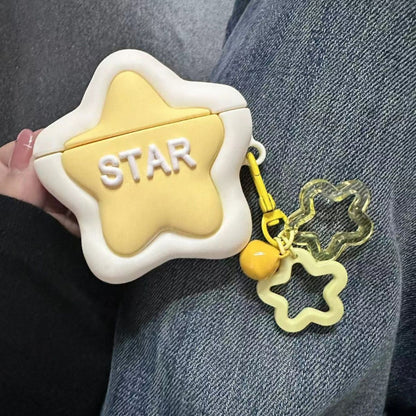 Yellow Star Airpods Case