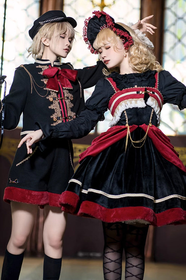 Crimson Noir Dark Baroque Classic Ouji Lolita Overcoat