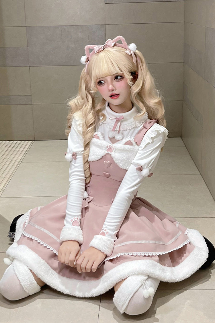 Star Meow Double Bowknot Sweet Lolita Jumper Dress
