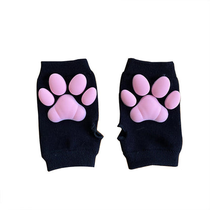 Cute Cat Pink Paw Cosplay Gloves