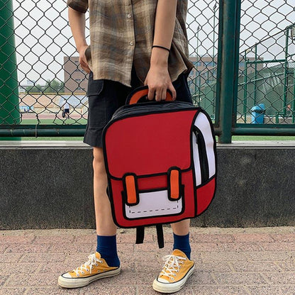 Three Dimensional Cartoon Backpack