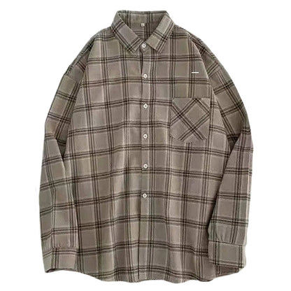 Retro Aesthetic Plaid Shirt