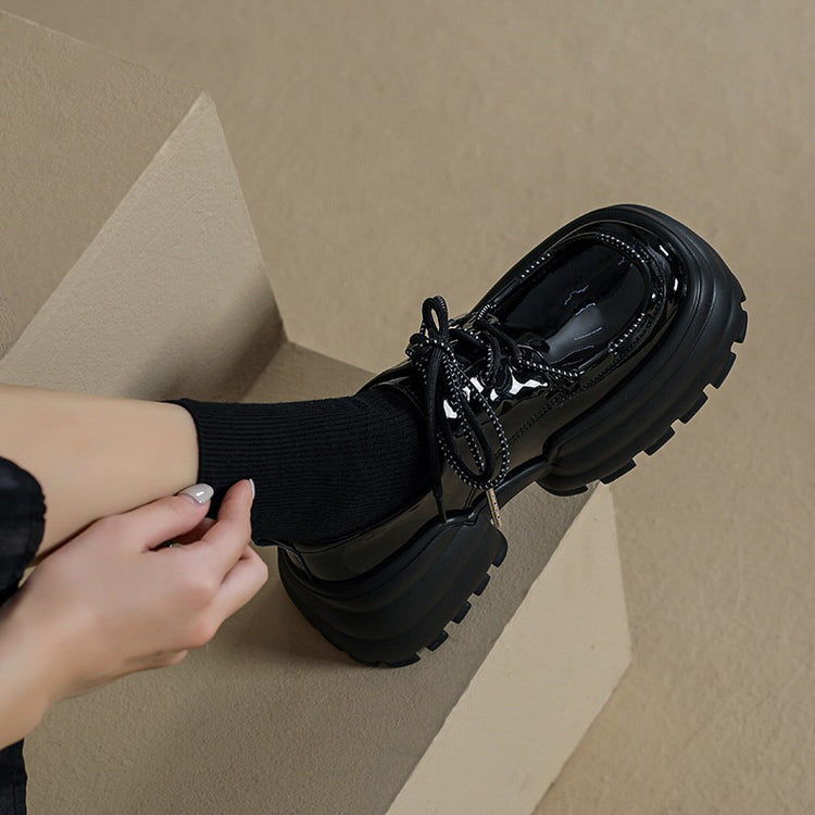 Black Platform Boots Shoes