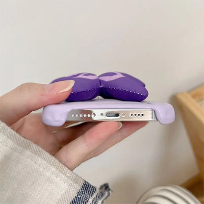 Purple Butterfly Puffer IPhone Case