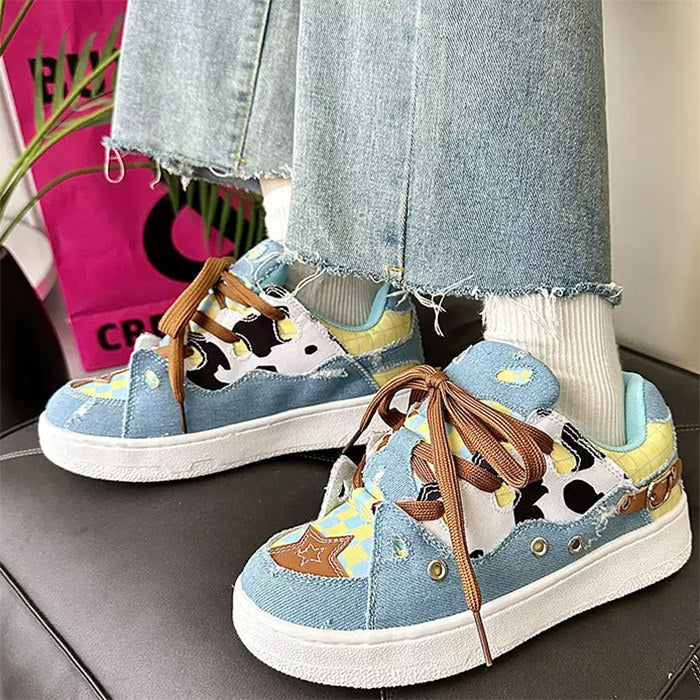 Color Craft Denim Star Sneakers