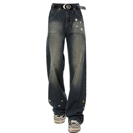 Star Wide Leg Jeans