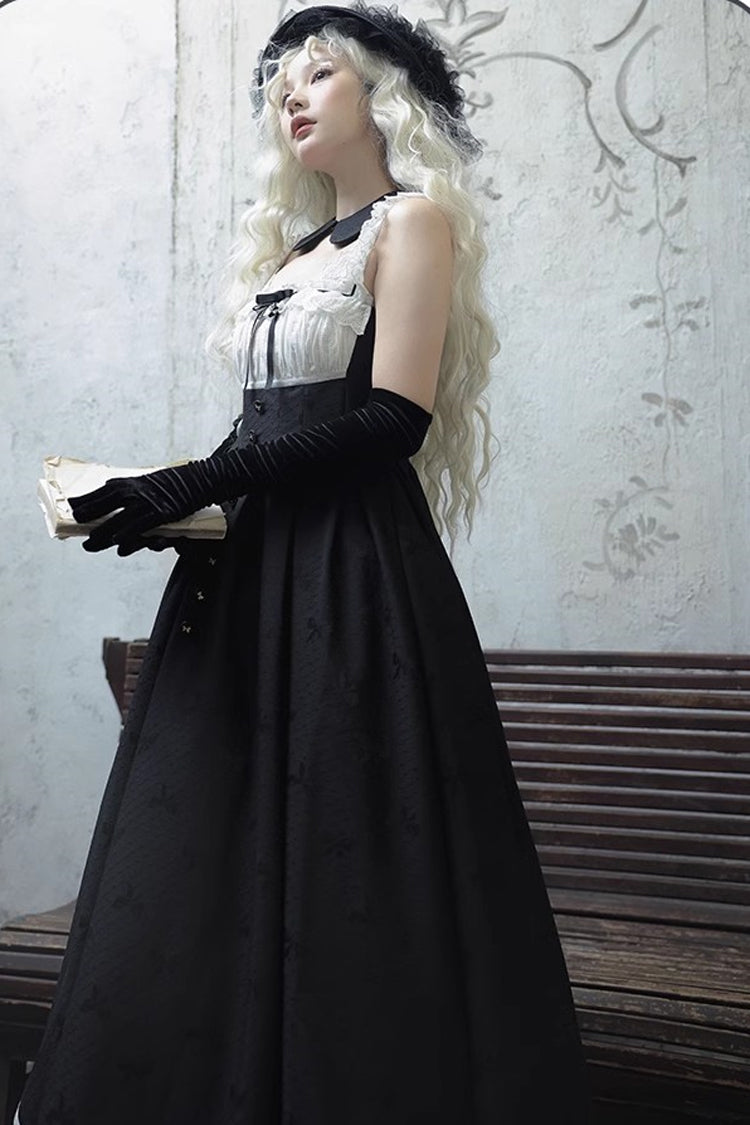 Long Sweet Princess Dress with Elegant Swan Design