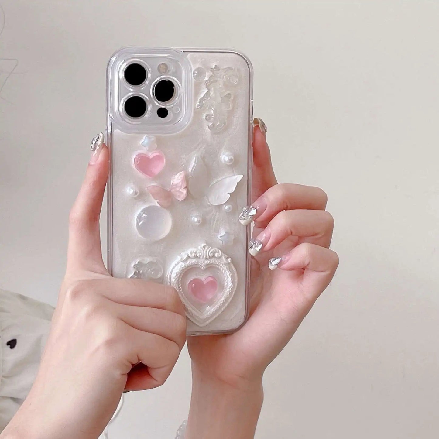 Angelcore butterfly iphone case - angelcore - butterfly - hearts - iphone - kawaii