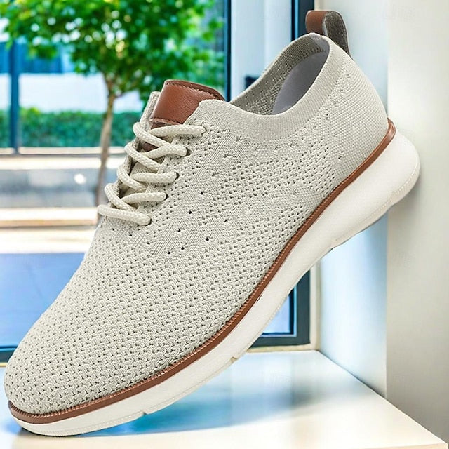Lightweight Men's Breathable Casual Knit Sneakers -