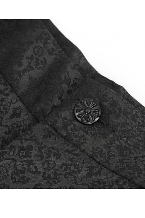 Men's Gothic Pants with Jacquard, Diagonal Pocket and Dimensional Webbing
