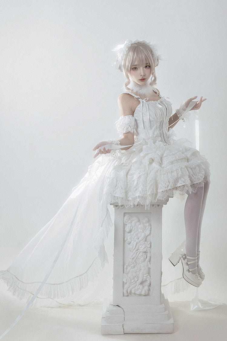 Rose Memoirs Lace Sweet Skirt Set