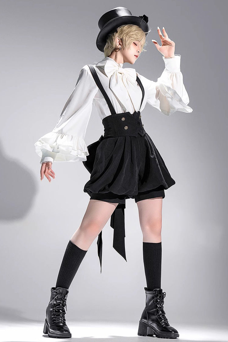 Ivory Vintage Long-Sleeve Dapper Prince Ouji Blouse