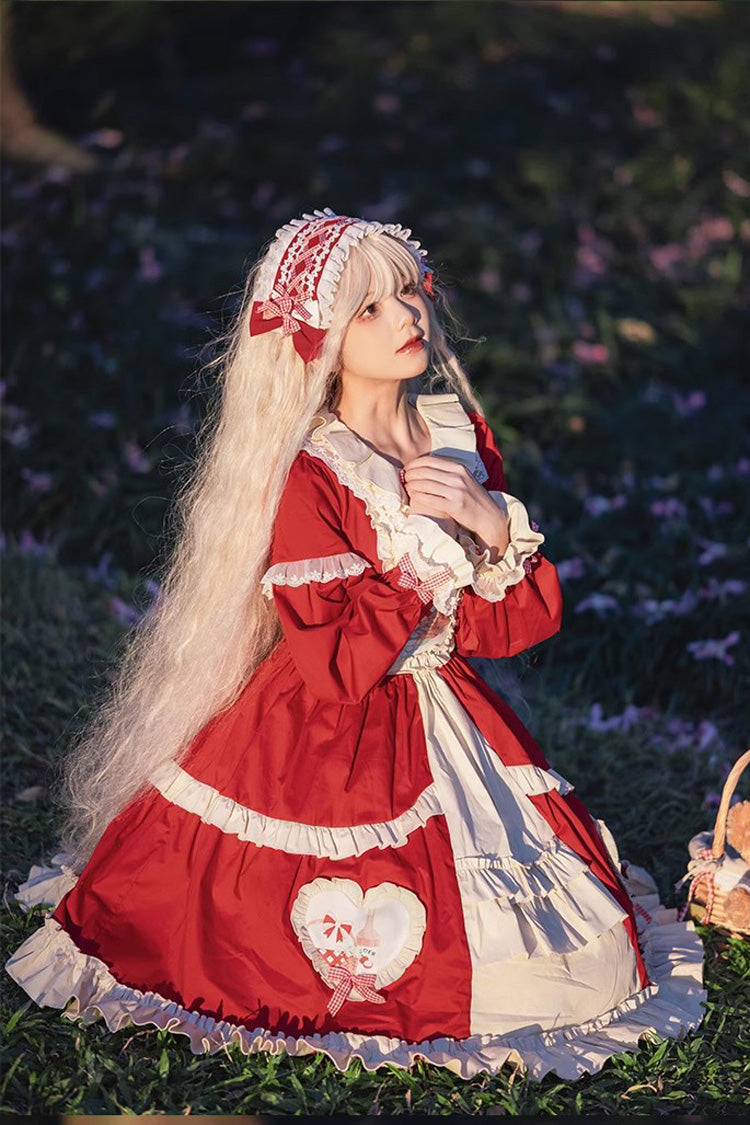Sweet Lolita Cardigan with Bowknot and Ruffle Print