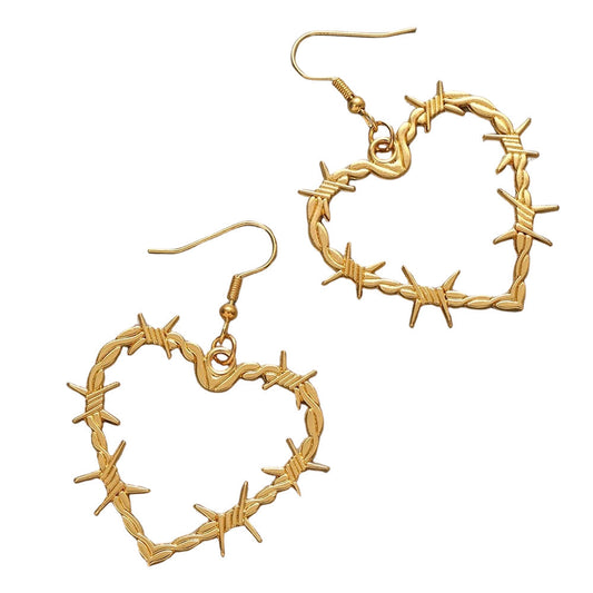 Wire Heart Earrings