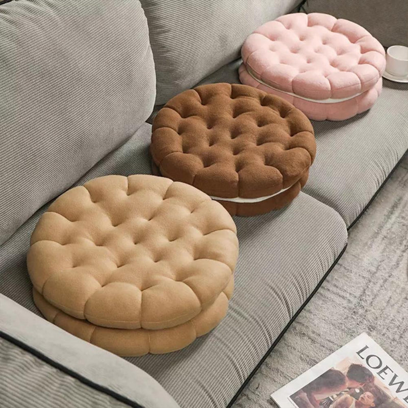 Cookie Biscuits Plush Pillow Cushion - Heartzcore