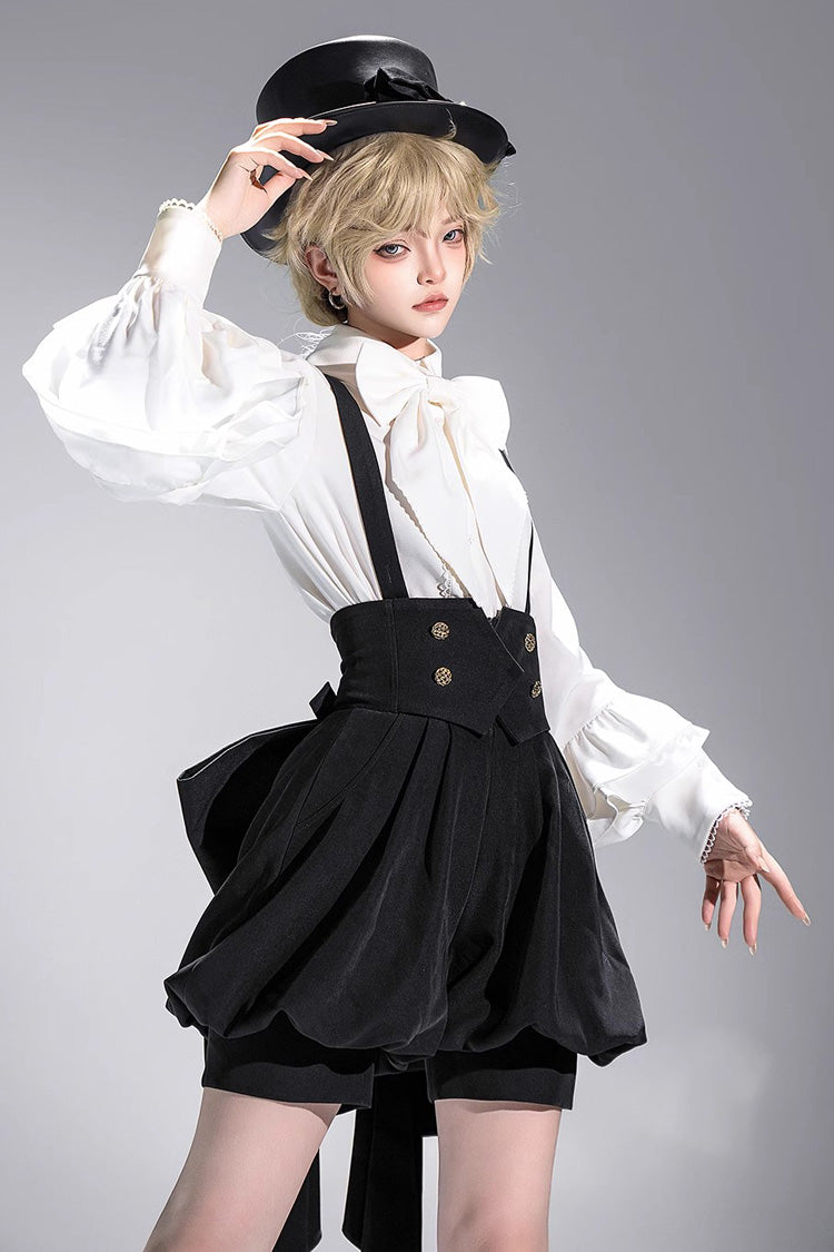 Ivory Vintage Long-Sleeve Dapper Prince Ouji Blouse