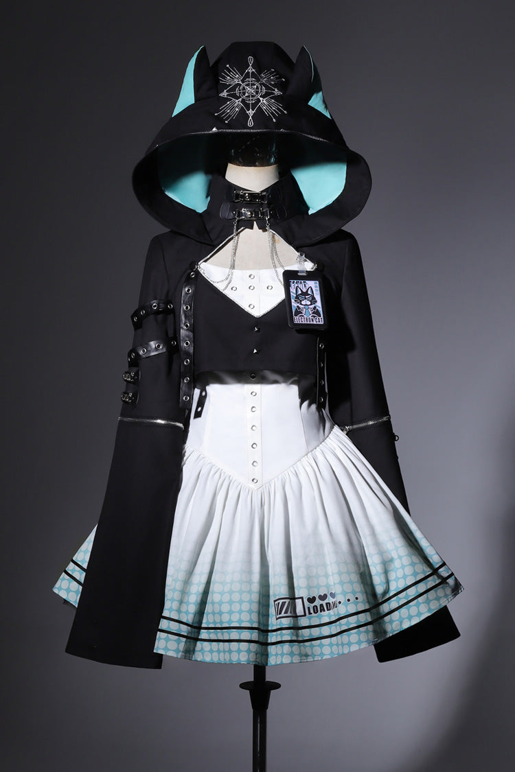 Print Future Suit Gothic Cool Lolita Dress