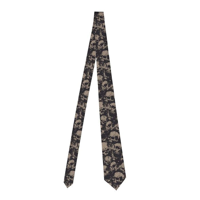 Black Skull Tie - Black - Other