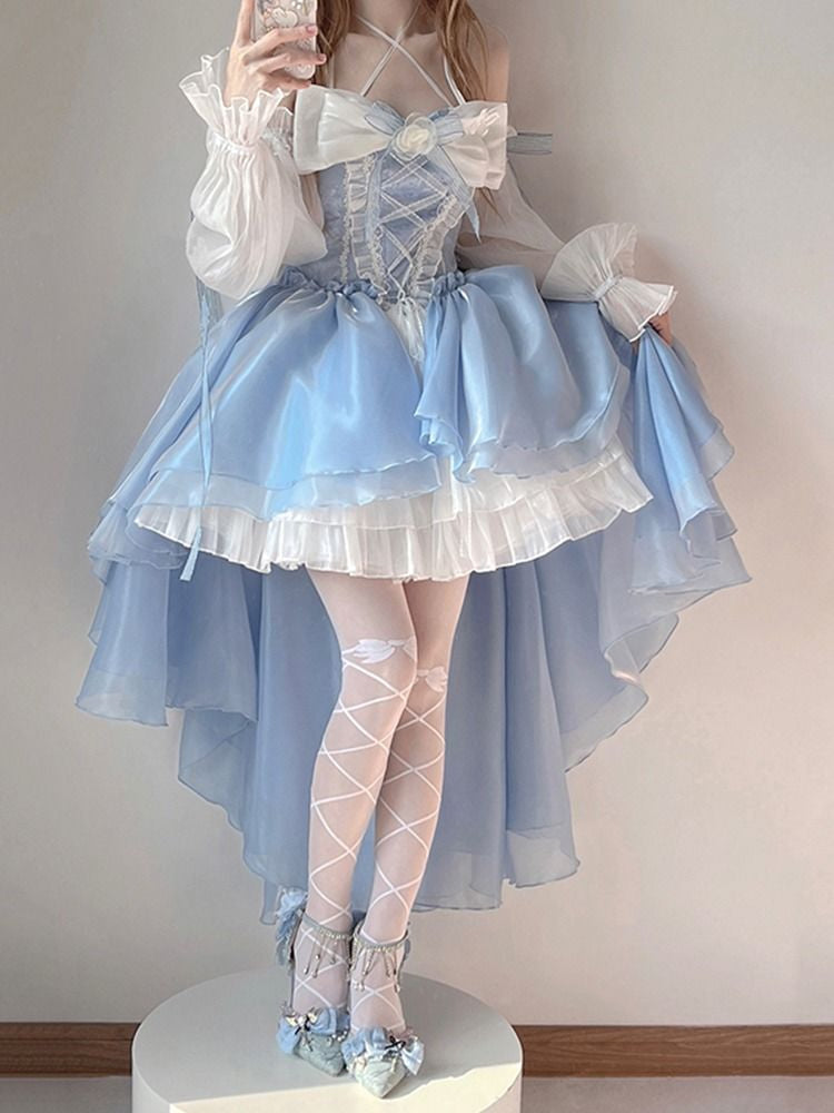 Blue fairy princess dress - corset - dress - elegant - fairycore - kawaii