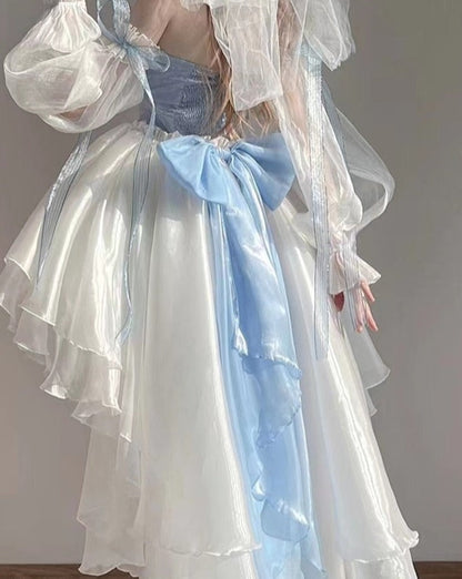 Blue fairy princess dress - corset - dress - elegant - fairycore - kawaii