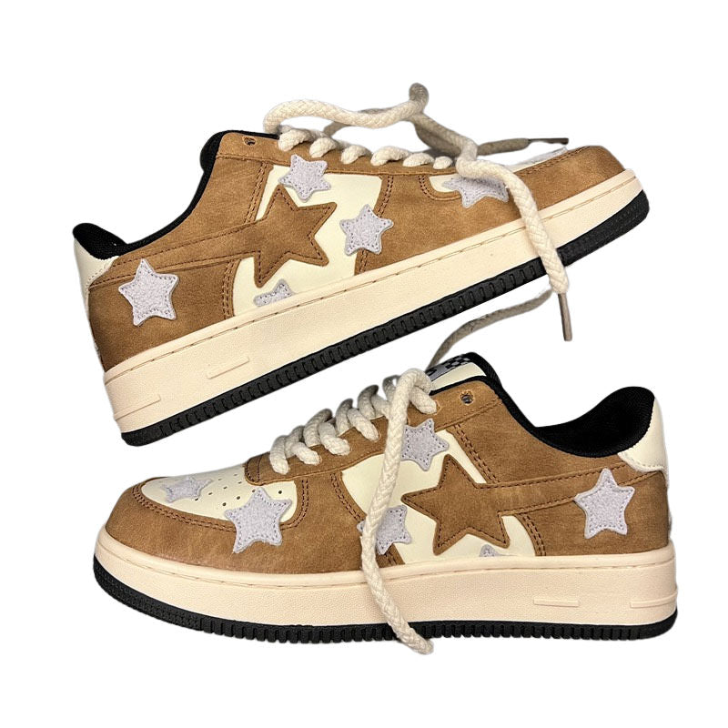 Brown Grey Shooting Star Sneakers