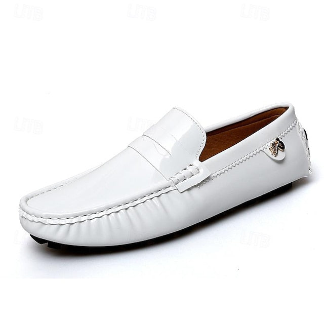 Penny Leather PU Slip-Ons Loafers Driving Men's