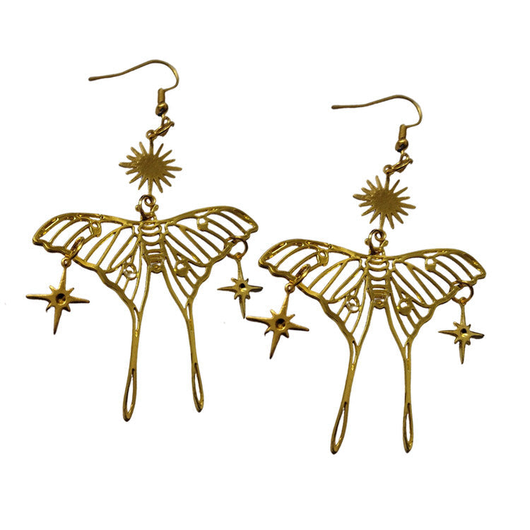 Sun and Butterfly Earrings