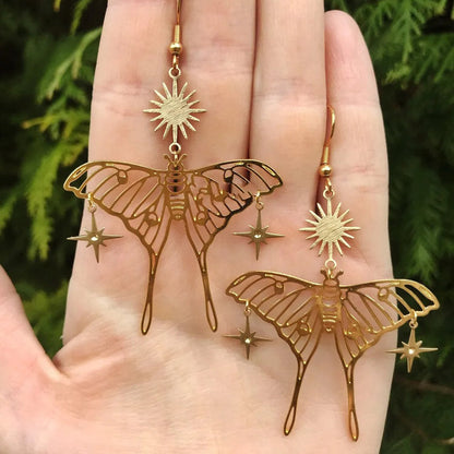 Sun and Butterfly Earrings