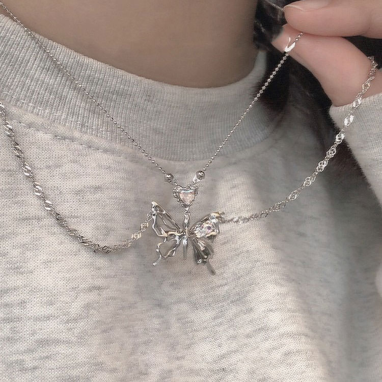 Butterfly Heart Necklace