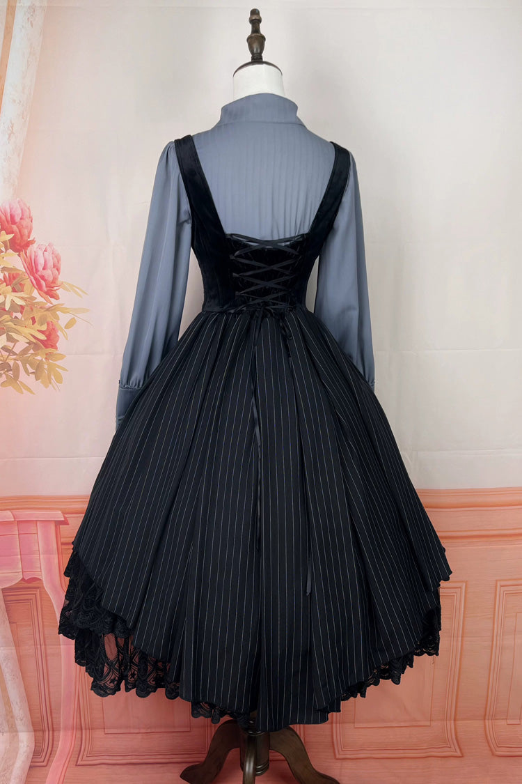 Dreamlike Realm Sleeveless Printed Ruffled Embroidered Corset Elegant Sweet Lolita JSK Dress