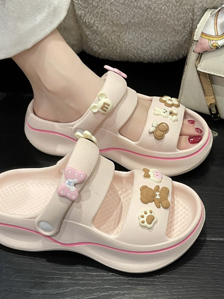 Kawaii Home Wear Bunny and Bear Sandals ON873